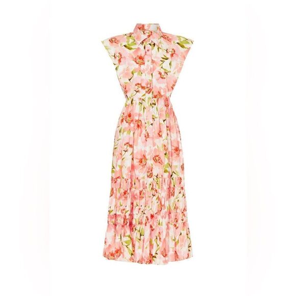 MISA Nicole Dress In Blushing Flora - Picture 6 of 6